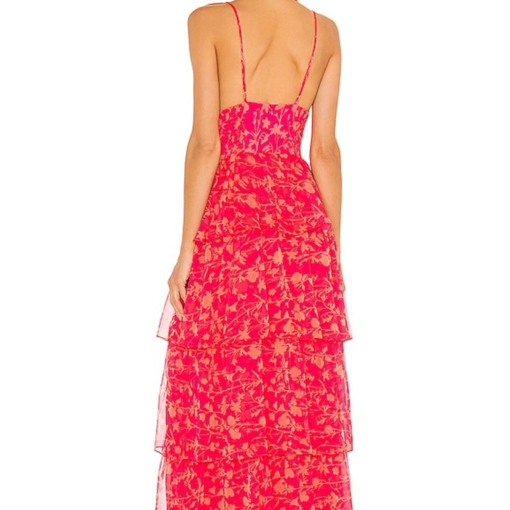 Amanda Uprichard Thaddea Maxi Dress in Brookside Print